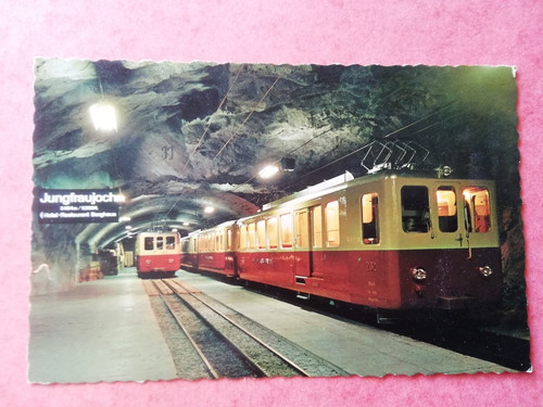 Cartolina svizzera stazione - svizzera,