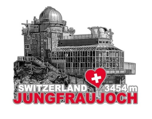 Jungfraujoch svizzera metallo - svizzera,