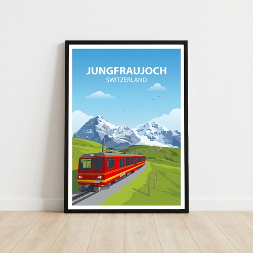 Poster viaggio jungfraujoch - poster,
