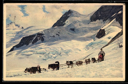 Jungfraujoch signora come - ak,